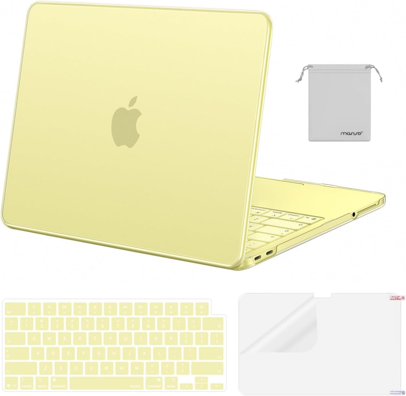MOSISO Compatible with MacBook Neo Case 13 inch 2026 Release Model A3404 with A18 Pro Chip, 4 in 1 Kit Precision Fit Crack & Scratch Resistant Protective Hard Shell Case Cover, Crystal Clear