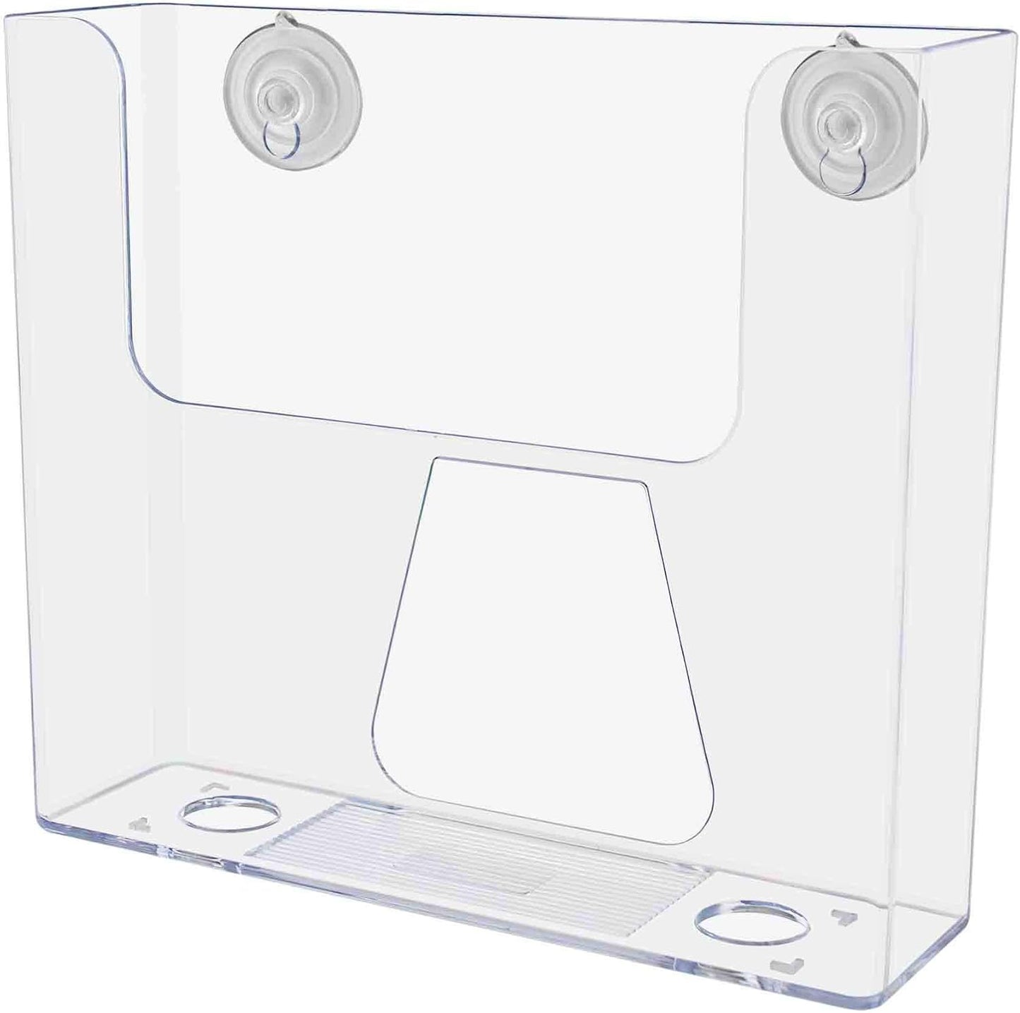 Marketing Holders 6 Pack Suction Cup Brochure Holder Holds 7.5 Inch Wide Literature or Brochures Window or Glass Wall Mount Display Indoor Graphic Images Amenity Flyers or Reference Sheet Racks