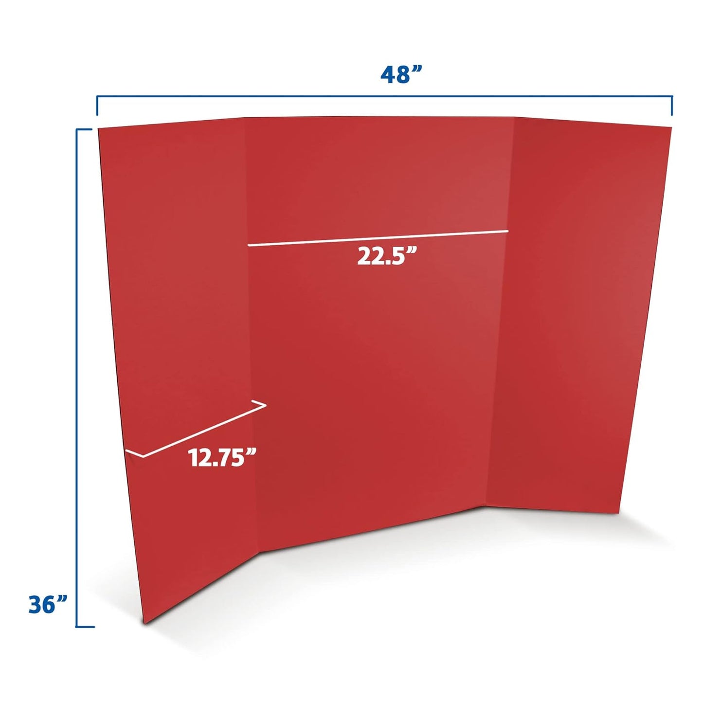 Flipside Products 36” x 48” Project Boards for Presentations, Science Fair, School Projects, Event Displays and Trifold Picture Board, Proudly Made in USA - Black - 4 Pack