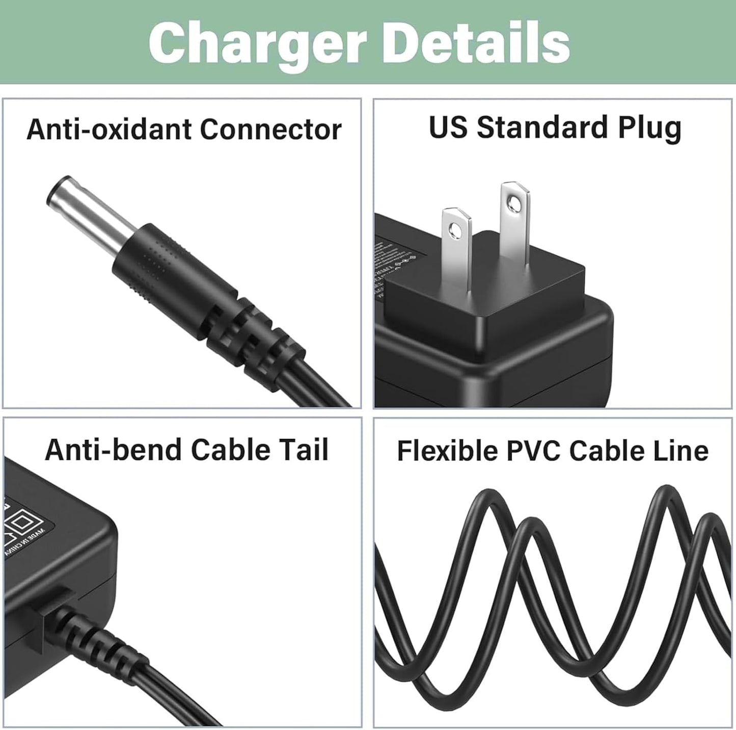 12V AC/DC Adapter Compatible with Huion A2 Super Thin, A3 Tatoo Tracing Light Table, A4 Artcraft Tracing Light Pad LED Light Box 12VDC Power Supply Cord
