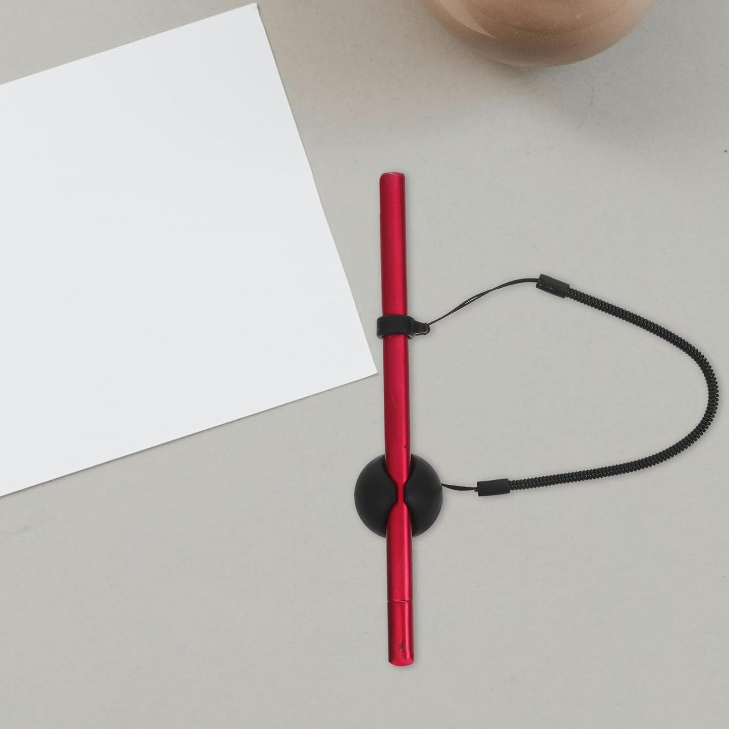 2pcs Pen Leash, Retractable Stylus Tether Lanyard with Adhesive Base, Elastic Security Strap for Tablets. Anti-lost Writing Pen Holder Link for Touchscreen Drawing, Office Desk Accessories