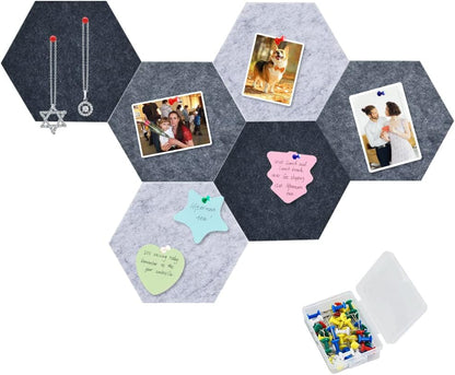 Vuzvuv Black 28"x16" Large Cork Board with 50 Push Pins & Sticky Notes, Self-Adhesive Bulletin Board for Wall, Felt Pin Vision Board for Paste Notes,Schedules Offices Home