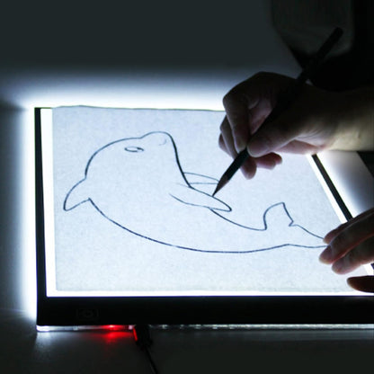 Art Tracing Light Box, A5 Size Chargeable Cordless Dimming Tracer Pad Board 3 Level Dimming Brightness Adjustable LED Light for Art Craft Sketching