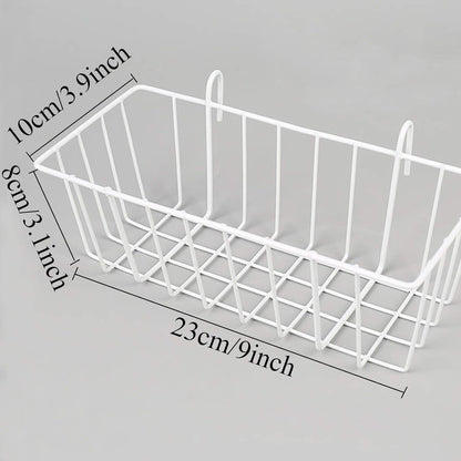 Wall Grid Accessories Wire Grid Baskets Shelf Organizer for Grid Panel Board, 2 Pack