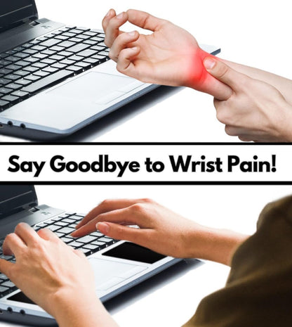 GRIFITI Small Slim Palm Pads Notebook Wrist Rest with Tacky Silicone Reposition Ergonomic Carpal Tunnel Resting Support for Computer MacBook & Laptop Keyboard Typing Pad (2 Small 3 x 2.75 inches)