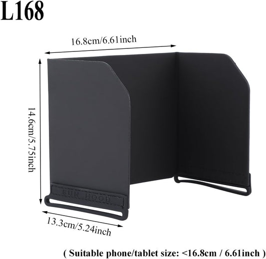 Monitor Sun Hood, 4 Types Foldable Phone Tablet Sunshade Accessory for Drone(L168)