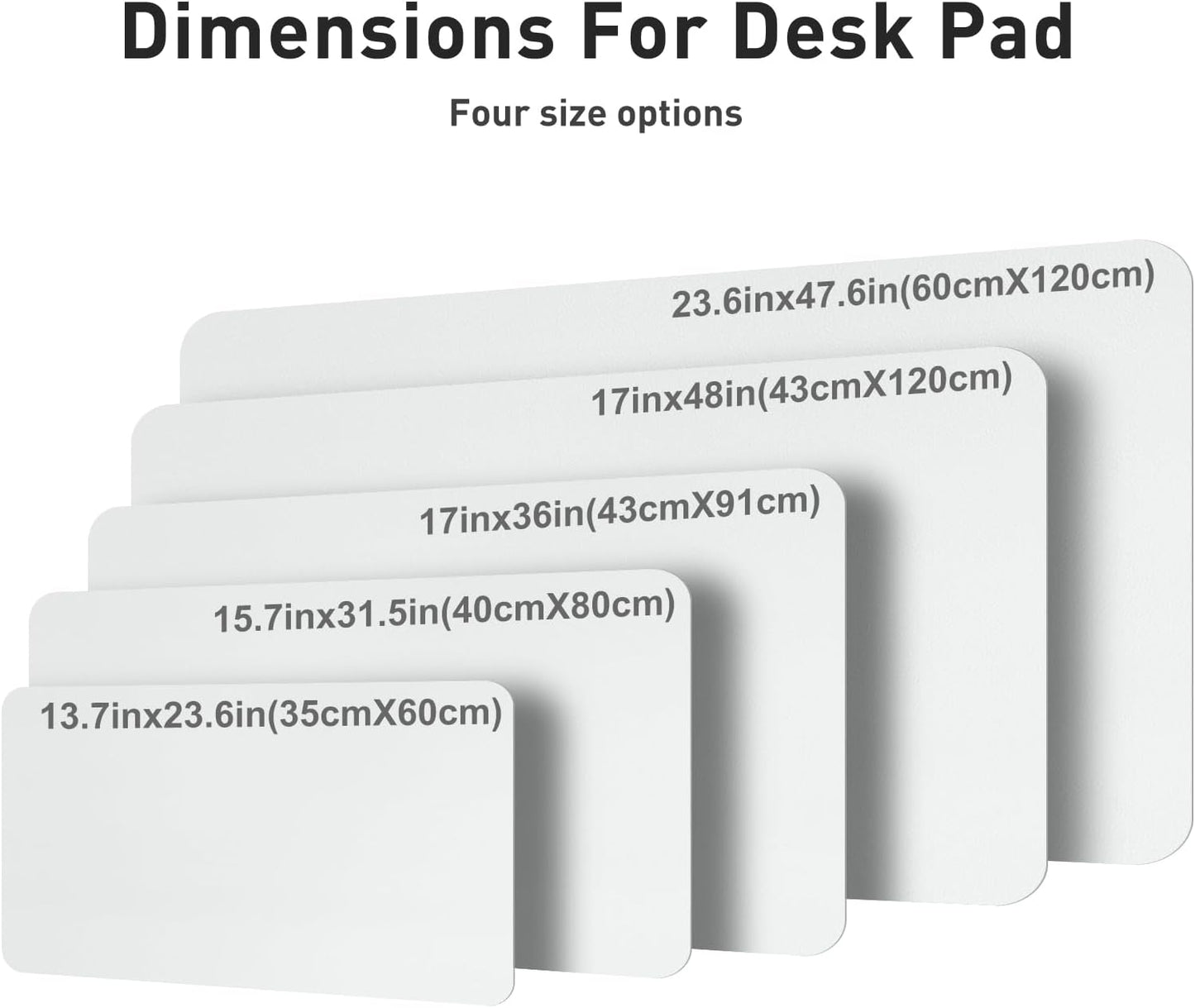 Aothia Leather Desk Pad Protector, Mouse Pad, Office Desk Mat, Non-Slip PU Leather Desk Blotter, Laptop Desk Pad, Waterproof Desk Writing Pad for Office and Home(Dark Blue,31.5" x 15.7") - Colors A