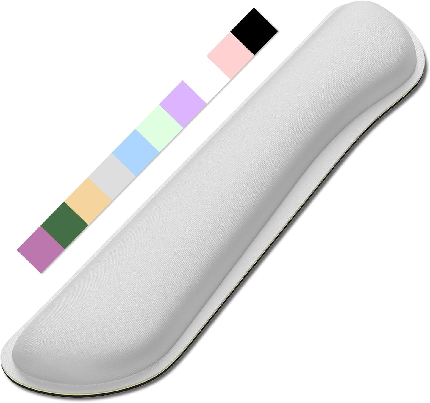 Dapesuom Enlarge Keyboard Wrist Rest, Memory Foam Keyboard Wrist Cushion for Computer Desk Mats Support, Pain Relief Ergonomic Mouse Pad Rests with Non-Slip Base for Gaming, Laptop, Radiant Orchid