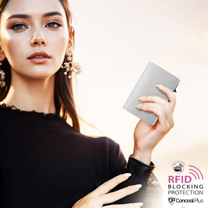 Conceal Plus Wallet Finder Slim Tracker, 5-Year Battery Life - Never Needs Charging, Track Wallet, Backpack, Luggage and More, Works with Apple Find My iOS Only (Android Not Supported)