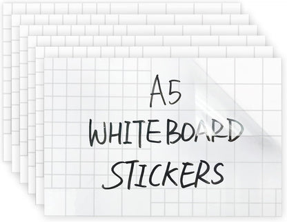 Dry Erase Board Sticker- Whiteboard Stickers-8.27''x11.69'' Removable Dry Erase Sheets- Fridge Dry Erase Paper for Wall/Desk/Refrigerator/Door/Locker/Home/Office/Classroom (White-2Pcs)