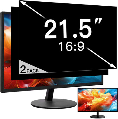 2 Pack Laptop Privacy Screen 15.6 Inch (1920x1080) Display, Anti Blue Light Glare Anti Scratch Computer Privacy Shield for 15.6" 16:9 Hp Lenovo Dell Acer Asus Samsung Portable Monitor