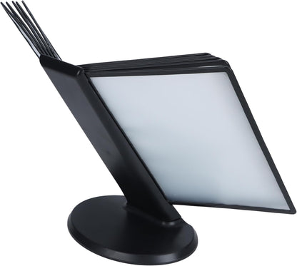 IRSTBL - Desk Reference Organizer Holder with Stand - 10 Pocket Desktop Binder System for Office, Classroom or Home