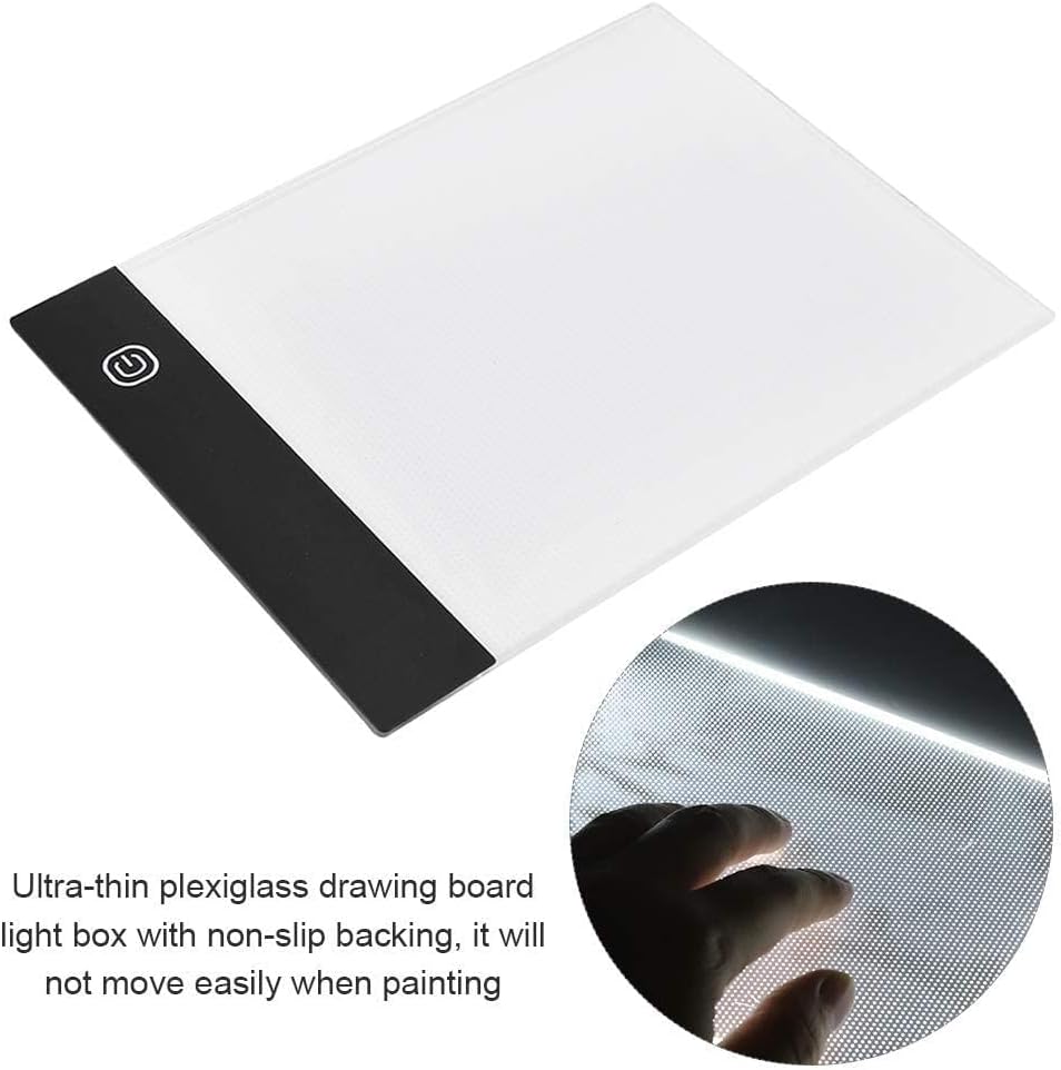 A6 Flip Book Kit with Tracing Light Pad, LED Lightbox Painting Light Pad for Making Animation Flipbooks with Binding Screws