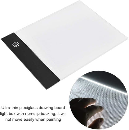 A6 Flip Book Kit with Tracing Light Pad, LED Lightbox Painting Light Pad for Making Animation Flipbooks with Binding Screws