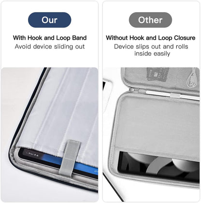 12-12.9 Inch Tablet Sleeve Bag for 12.4" Samsung Galaxy Tab S10+ S9+ Plus/S8+/S7+ Plus/S7 FE,13" iPad Air M4 M3 M2/iPad Pro M5 M4/Pro 12.9"/Microsoft Surface Go 2 12.4"/Pro 11 10 Carrying Case-Black