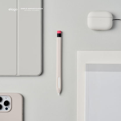elago Compatible with Apple Pencil Pro Case & Apple Pencil 2nd Generation Case, Compatible with Magnetic Charging, Double Tap, Squeeze, Haptic (Must Read Installation Instructions) [Lovely Pink]