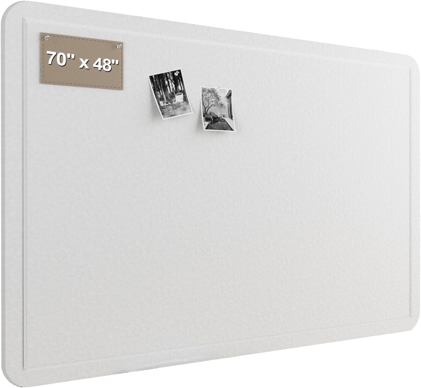 Large Felt Bulletin Board for Wall, 24"x18" Frameless Picture Board, Soft Felt Cork Board for Office, Home Planning & Office Wall Decor, Easy Install Pin Board