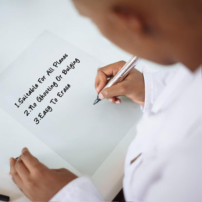 Dry Erase Board Sticker- Whiteboard Stickers-8.27''x11.69'' Removable Dry Erase Sheets- Fridge Dry Erase Paper for Wall/Desk/Refrigerator/Door/Locker/Home/Office/Classroom (White-2Pcs)