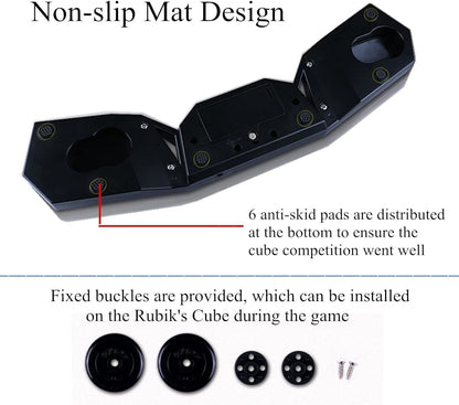 Speed Cube Timer, Touch Control, Professional Timer Machine, Speed Race, Display, Black