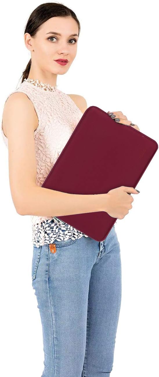 MOSISO Laptop Case 13.3 inch, 13-13.3 inch Laptop Sleeve Bag Compatible with MacBook Air/Pro 13/Pro 14 M5 M4 M3 M2 M1, HP Dell ASUS Lenovo, Neoprene Computer Sleeve Bag with Small Case, Baby Pink - Colors B