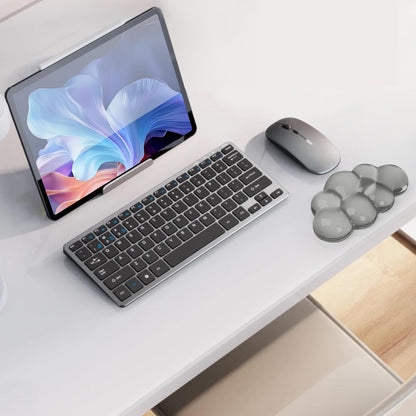 Gel Cloud Keyboard and Mouse Wrist Rest, Cute Wrist Support and Arm Support Keyboard Rest for Keyboard and Mouse Typing Pain Relief，Suitable for Office/Computer/Laptop/Gaming（White）