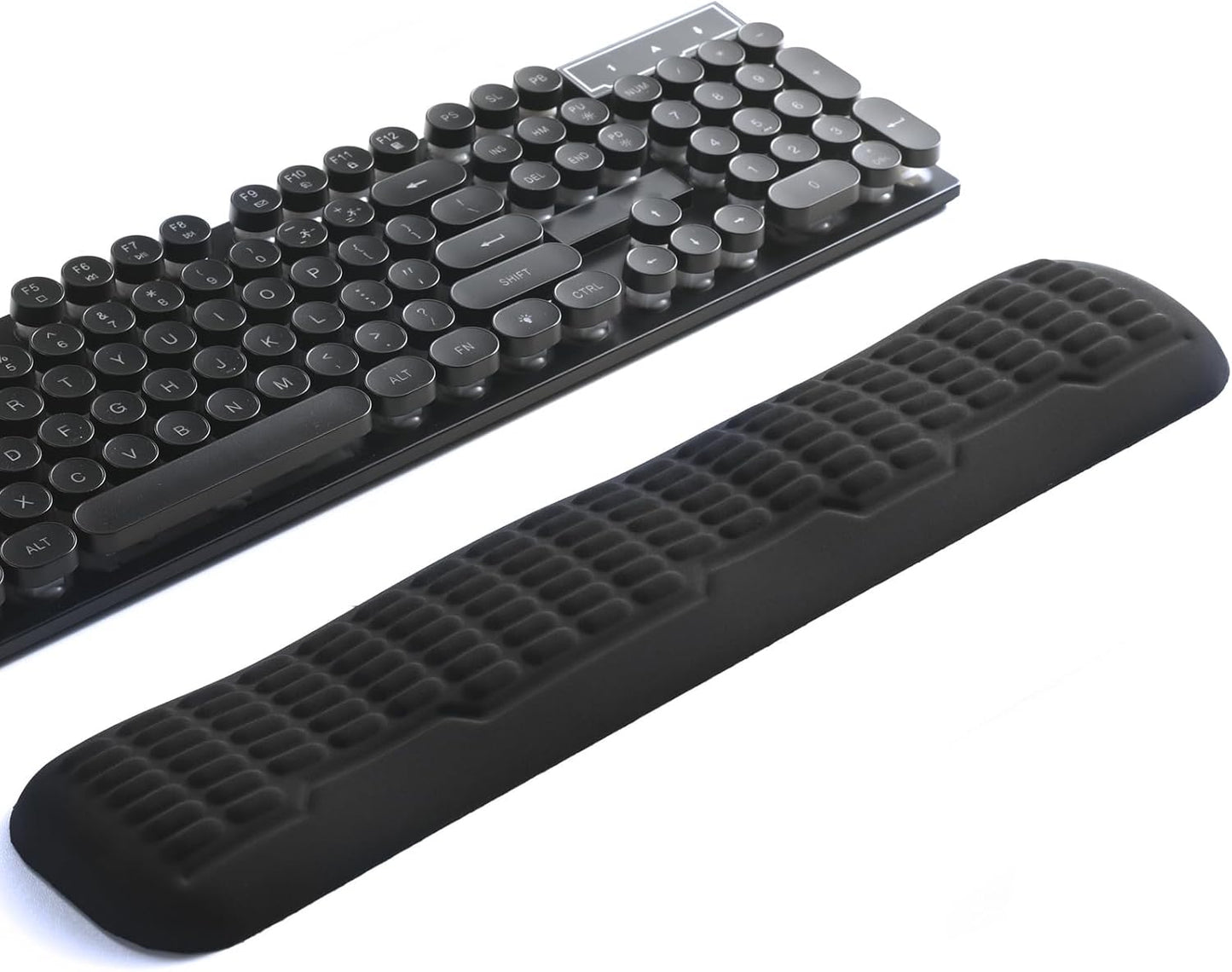 UnivoColors Ergonomic Mouse Wrist Rest,Latest 3.0 Wave Curve Design,High-Resilience Memory Foam Non-Slip Base,Reduces Wrist Fatigue,Ideal for Office Gaming & Long Hours of Use(Black)