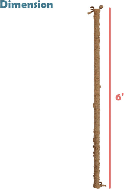 Aspen Creative 15013-21A, 6' Wheat Faux Silk Fabric Cord & Chain Cover, Easy to Install for Lighting Fixture, Cable Management, Lamp Wire Cover