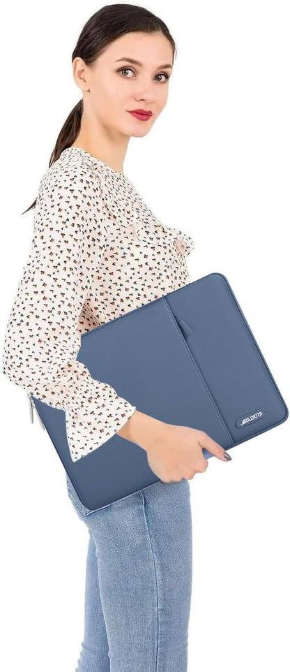 MOSISO Laptop Case 15 inch, 15 inch Laptop Sleeve Compatible with MacBook Air M5 A3448 M4 A3241 M3 A3114 M2 A2941 2026-2023, Dell XPS, Polyester Vertical Computer Sleeve Bag with Pocket, Black - Colors B