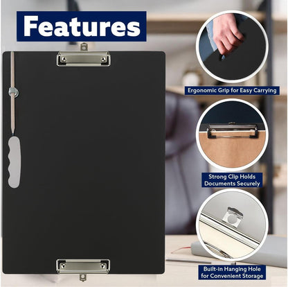 18x24 Clipboard - Foldable 18x24 File Folder & Drawing Board - Folds to 11x17 Clipboard, 4 Clips, Corner Protectors, Portable Art Portfolio, Architecture Folder, 11x17 Binder, Portfolio Binder (Green)