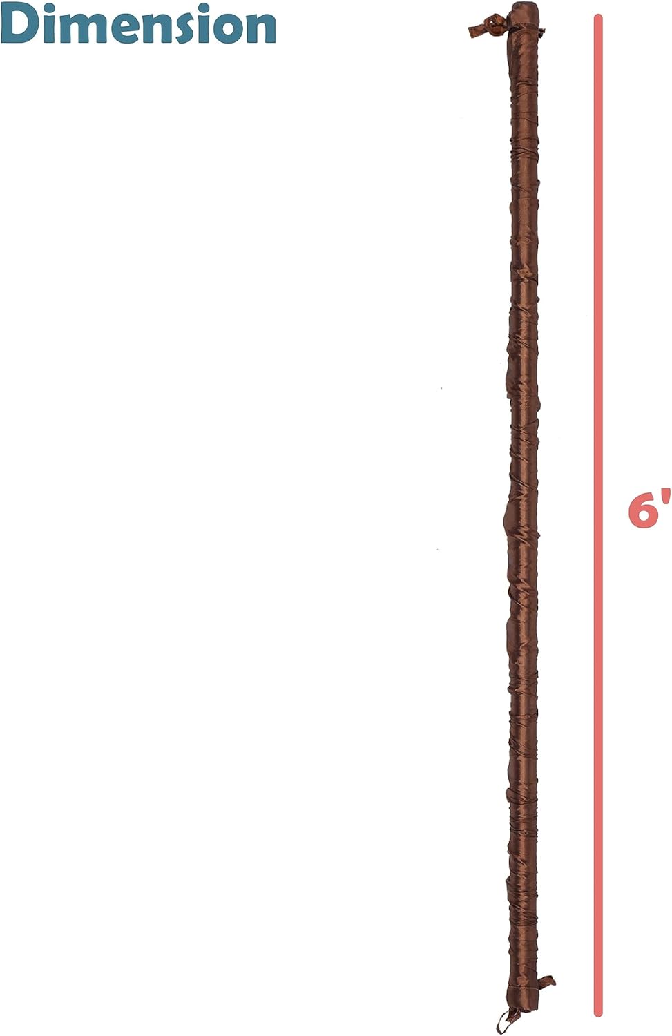 Aspen Creative 15013-21A, 6' Wheat Faux Silk Fabric Cord & Chain Cover, Easy to Install for Lighting Fixture, Cable Management, Lamp Wire Cover