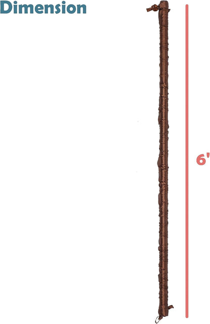 Aspen Creative 15013-21A, 6' Wheat Faux Silk Fabric Cord & Chain Cover, Easy to Install for Lighting Fixture, Cable Management, Lamp Wire Cover