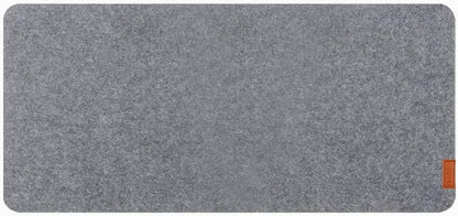 Desky Felt Desk Pad – Medium 24.4 x 11.8 Inch, Wool Felt Desk Mat with Anti-Slip Base – Light Grey – Keyboard & Mouse Surface for Office, Home, or Laptop Use