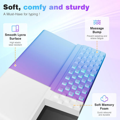 Ospelelf Tilt Keyboard Stand with Wrist Rest, Comfy Ergonomic Keyboard Riser Holder for Office Home