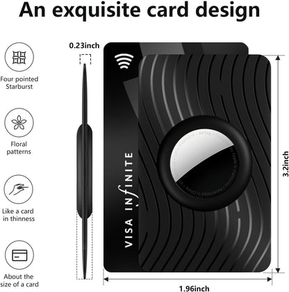 for Airtag Wallet Holder 2 Pack,Ultra Thin Card Holder Compatible with Apple Airtag Case for Purse, Handbag, Backpack Wallet, Clutch Bag