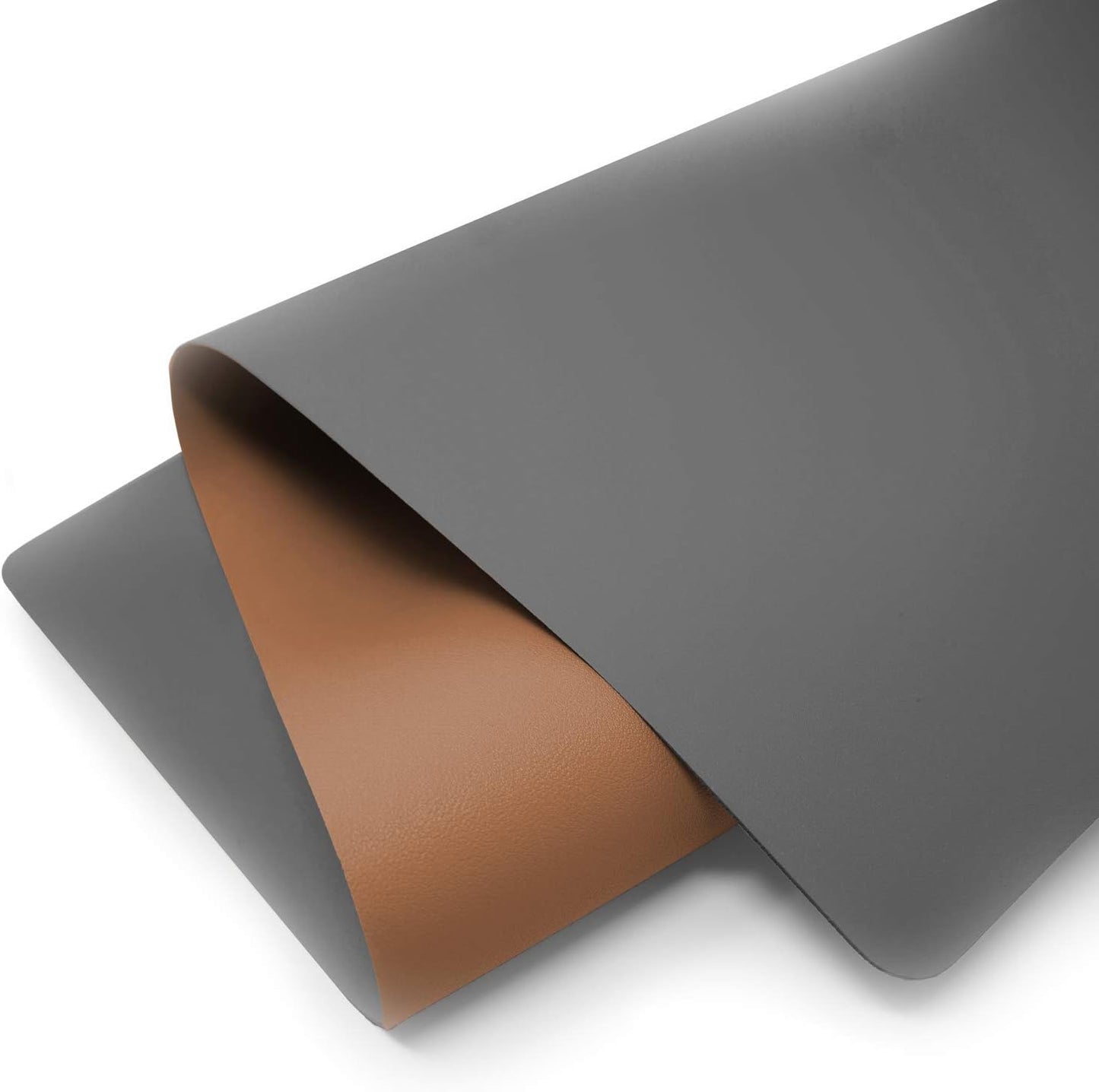 Leather Desk Pad 36" x 20", Vine Creations Office Desk Mat Waterproof Black - Premium Quality - Smooth Mouse Writing Surface - Maximum Protection Dual-Sided Pu Leather Blotter for Desk Office/Home