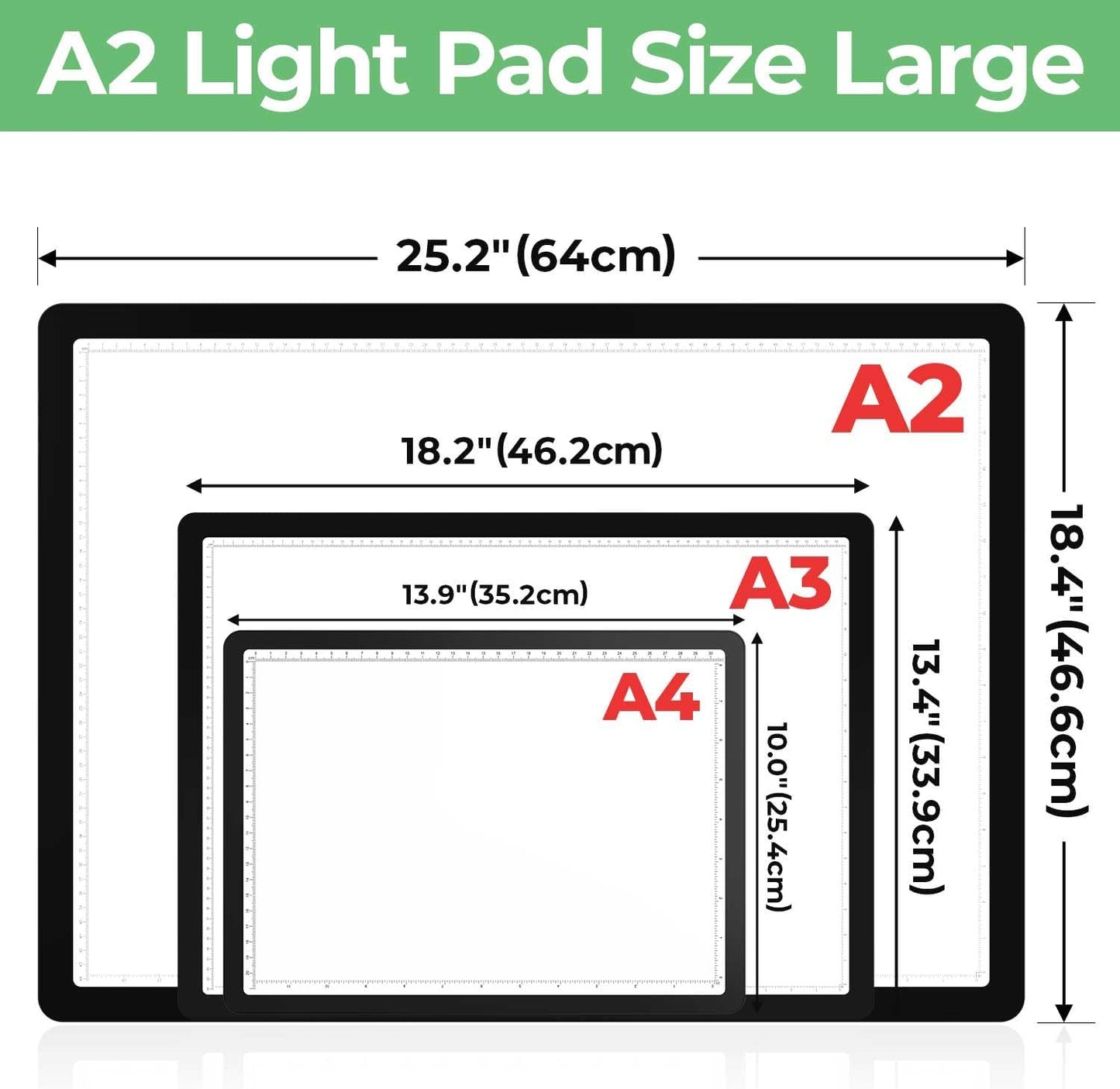 Zocelight Rechargeable A4 Tracing Light Box with Padded Case,Ultra Bright Led Light Pad with Physical Button,Wireless Light Board for Diamond Painting,Dimmable 9000LUX Lightbox for Tracing and Drawing
