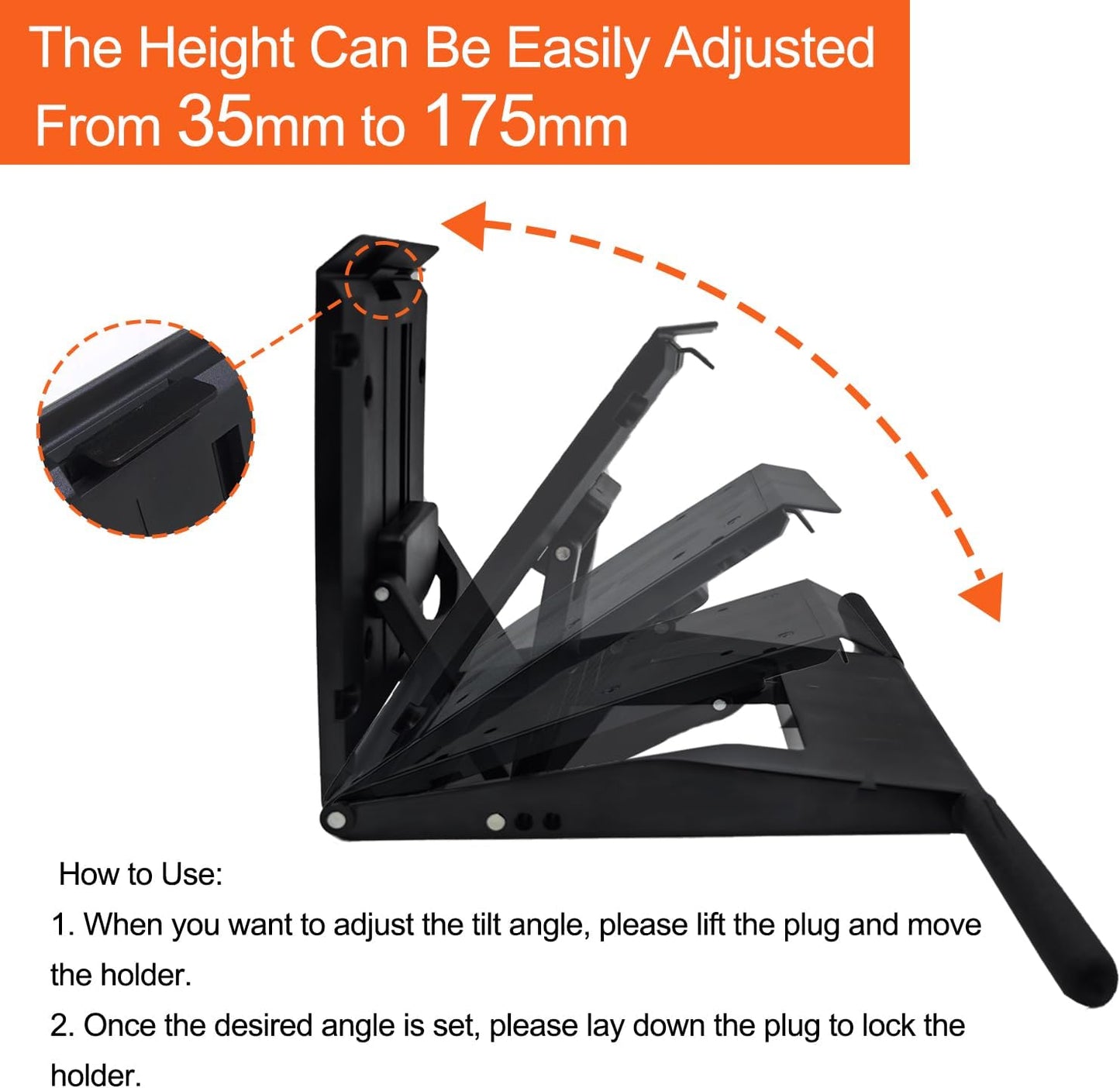 Adjustable 14-27 inch Drawing Tablet Stand Digital Graphics Tablet Monitor Base Bracket Suitable for Universal VESA Support for Lenovo/dell, Kamvas 20/Kamvas 22/Plus/Kamvas 24(Black)