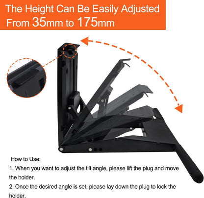 Adjustable 14-27 inch Drawing Tablet Stand Digital Graphics Tablet Monitor Base Bracket Suitable for Universal VESA Support for Lenovo/dell, Kamvas 20/Kamvas 22/Plus/Kamvas 24(Black)
