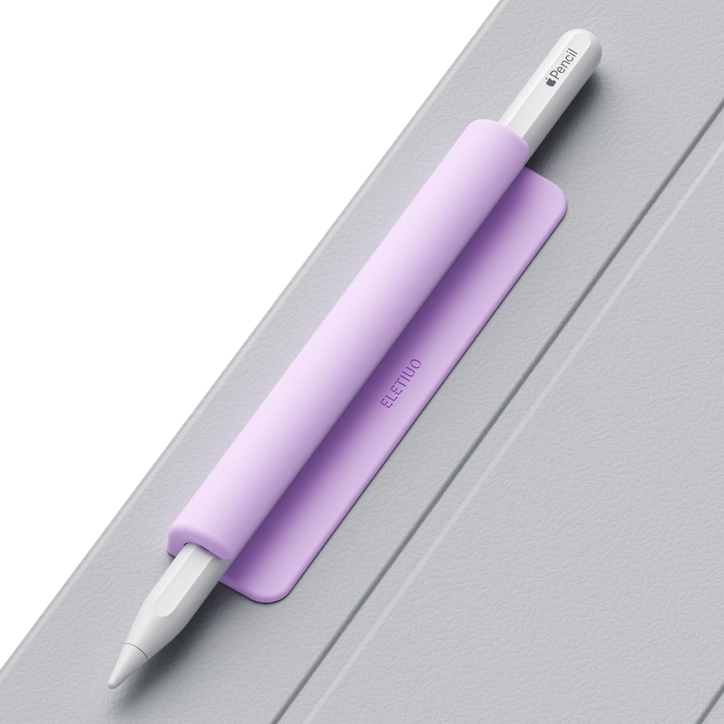 ELETIUO Silicone Pencil Holder Sleeve,Compatible with Apple Pencil (USB-C),Apple Pencil 1st/ 2nd Generation,Strong Adhesive Sticky Attached to iPad Case for Stylus Pens,Black