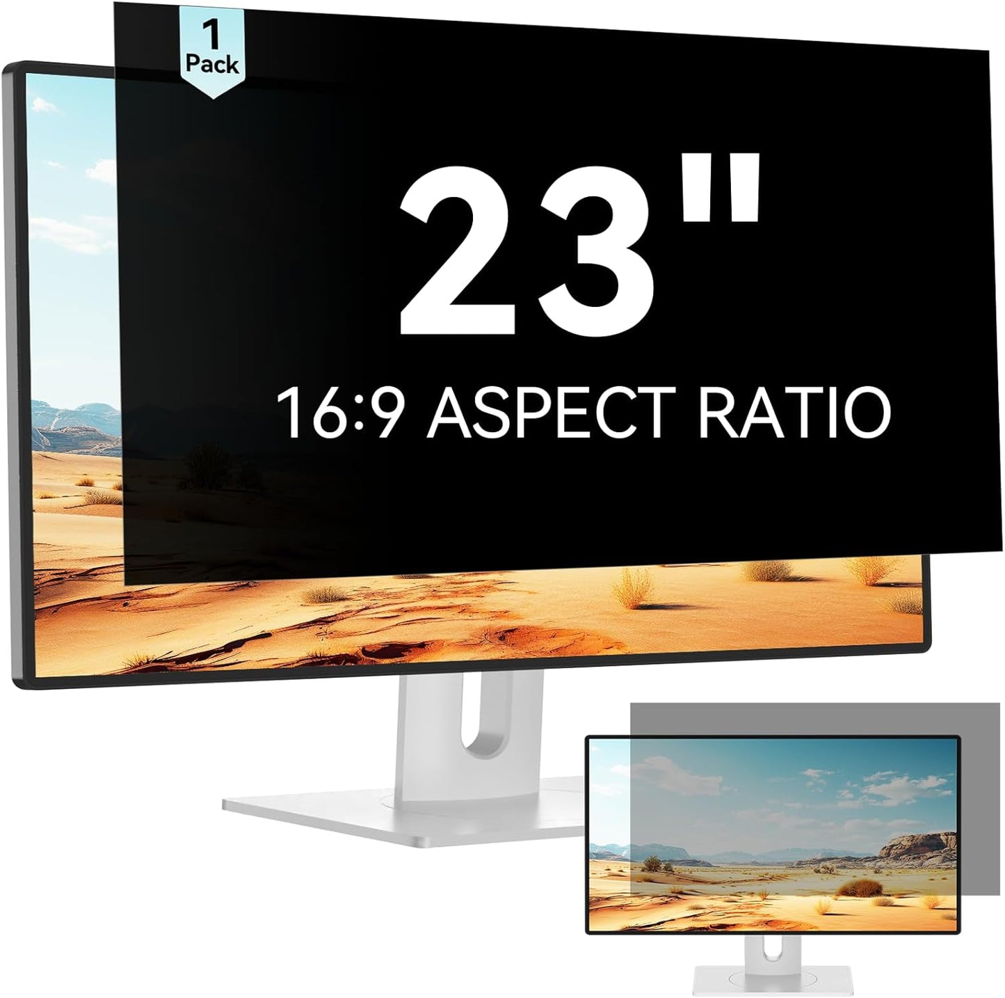 Mamol 34 Inch Curved Computer Privacy Screen Filter for 21:9 Aspect Ratio Widescreen Monitor - Anti Glare Blue Light Filter, Removable Computer Monitor Privacy Shield, Anti-Scratch Screen Protector