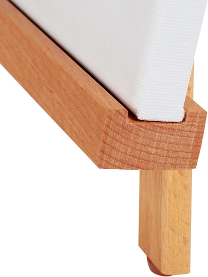 Falling in Art Beechwood 25" Tabletop Easel Display Stand for Painting - Holding Canvas Up to 22 1/2 Inches High, A-Frame Artist Tripod with Rubber Feet, Portable Photo and Sign Holder