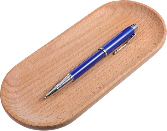 Pen Tray Wooden Pencil Tray for Desk Wood Pencil Holder Wooden Desk Accessories Suitable for Home, Office Art Accessories