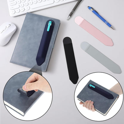 4PCS Universal Stylus Holder,Tablet Pen Cover,Elastic Cover for Stylus Pen,Self-Adhesive Pen Holder - Black,Pink,Gray,Blue