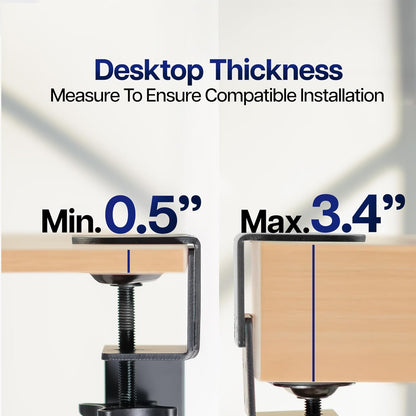VIVO Large Height Adjustable Under Desk Keyboard Tray, C-clamp Mount System, 27 (33 Including Clamps) x 11 inch Slide-Out Platform for Typing, White, MOUNT-KB05HW