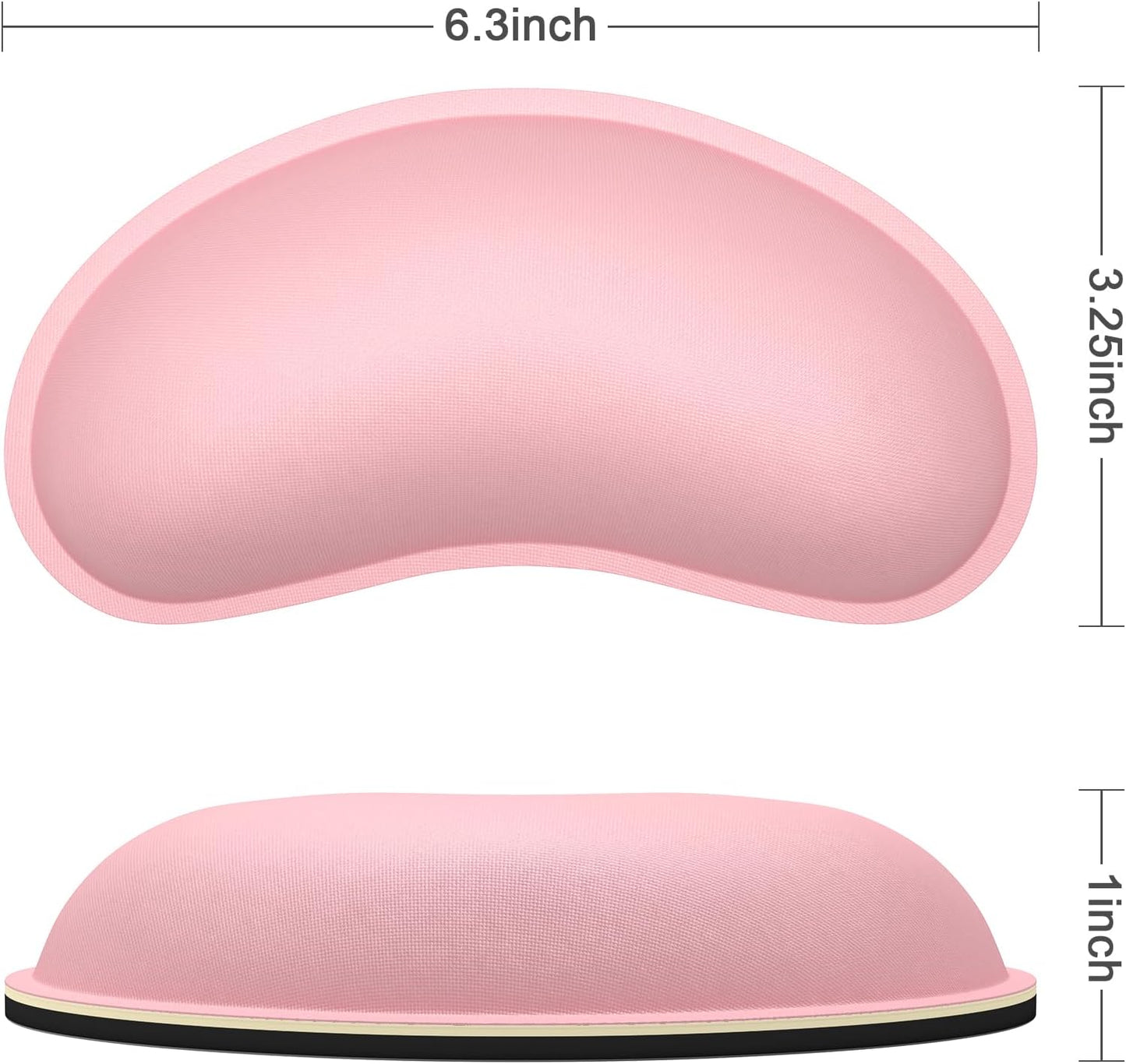 Dapesuom Enlarge Keyboard Wrist Rest, Memory Foam Keyboard Wrist Cushion for Computer Desk Mats Support, Pain Relief Ergonomic Mouse Pad Rests with Non-Slip Base for Gaming, Laptop, Radiant Orchid