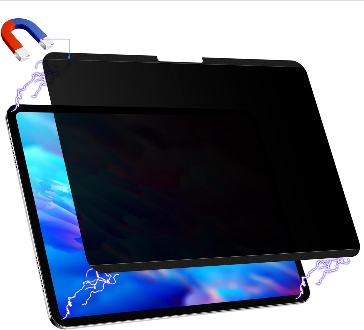 Peslv Magnetic Privacy Screen for Surface Laptop 6/5/4/3/2/1 13.5 Inch, Removable Anti Blue Light Glare Filter, Black Security Private Apy Block Protector
