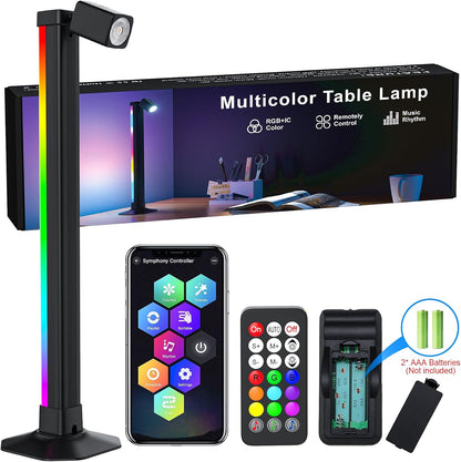360° Smart Light Bar, RGB Light Bars, Crystal Ambient Mood Light with 16 Million Colors, 213 Preset & 8 Scene Modes, Music Sound Sync, 3 Modes Control, RGB & IC Backlight for TV/Monitor/Gaming/Room