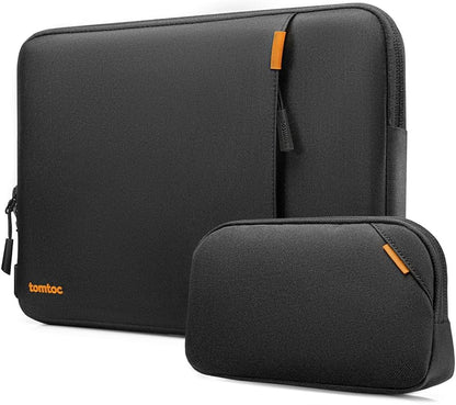 tomtoc 360 Protective Laptop Sleeve Set for 14-inch MacBook Pro M5 Pro/Max (2026) A3426 A3427 A3434 M4/M3/M2/M1 A3112 A3401 A3185, Water-Resistant Lapop Case Bag with Accessory Pouch for Dell XPS 14