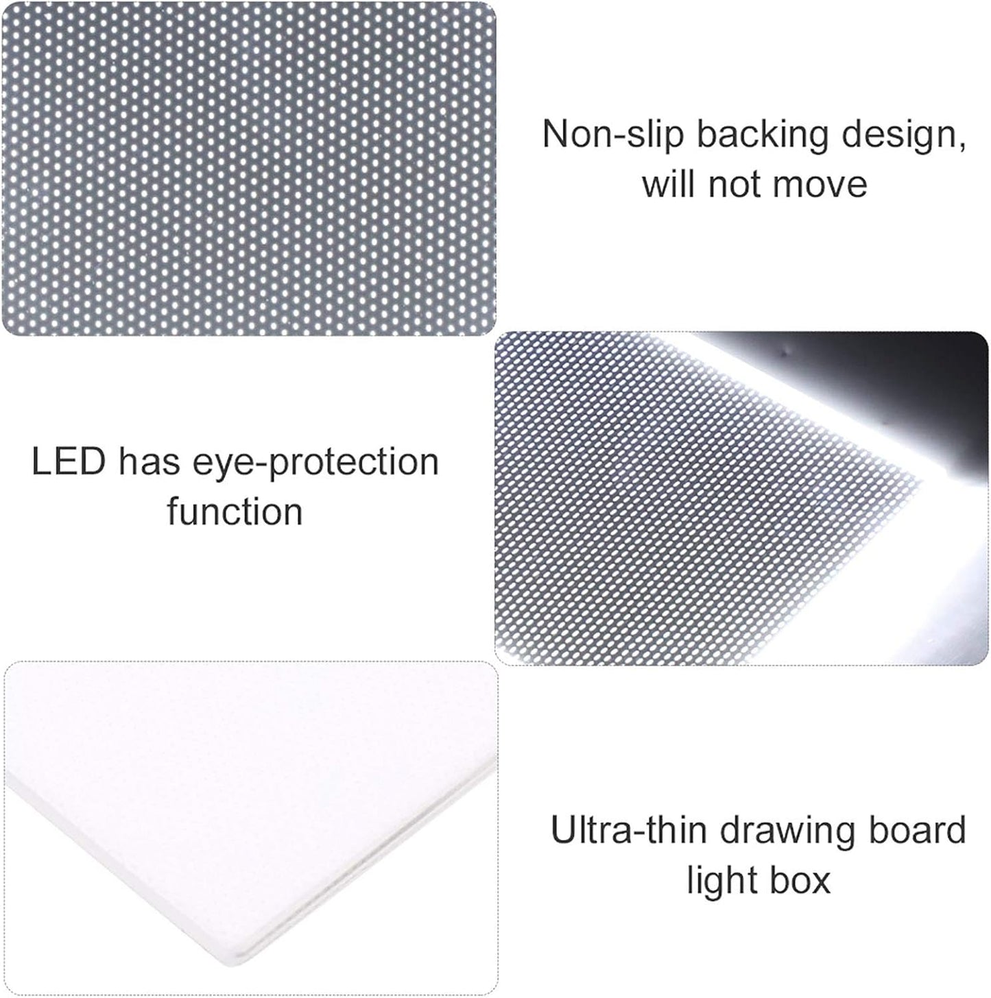 LED Light Box, Eye‑ A6 LED Light Pad Drawing LED Light Board Brightness Artcraft Tracing Flip Book Kit with Non‑Slip Backing, LED Copy Board Tablet
