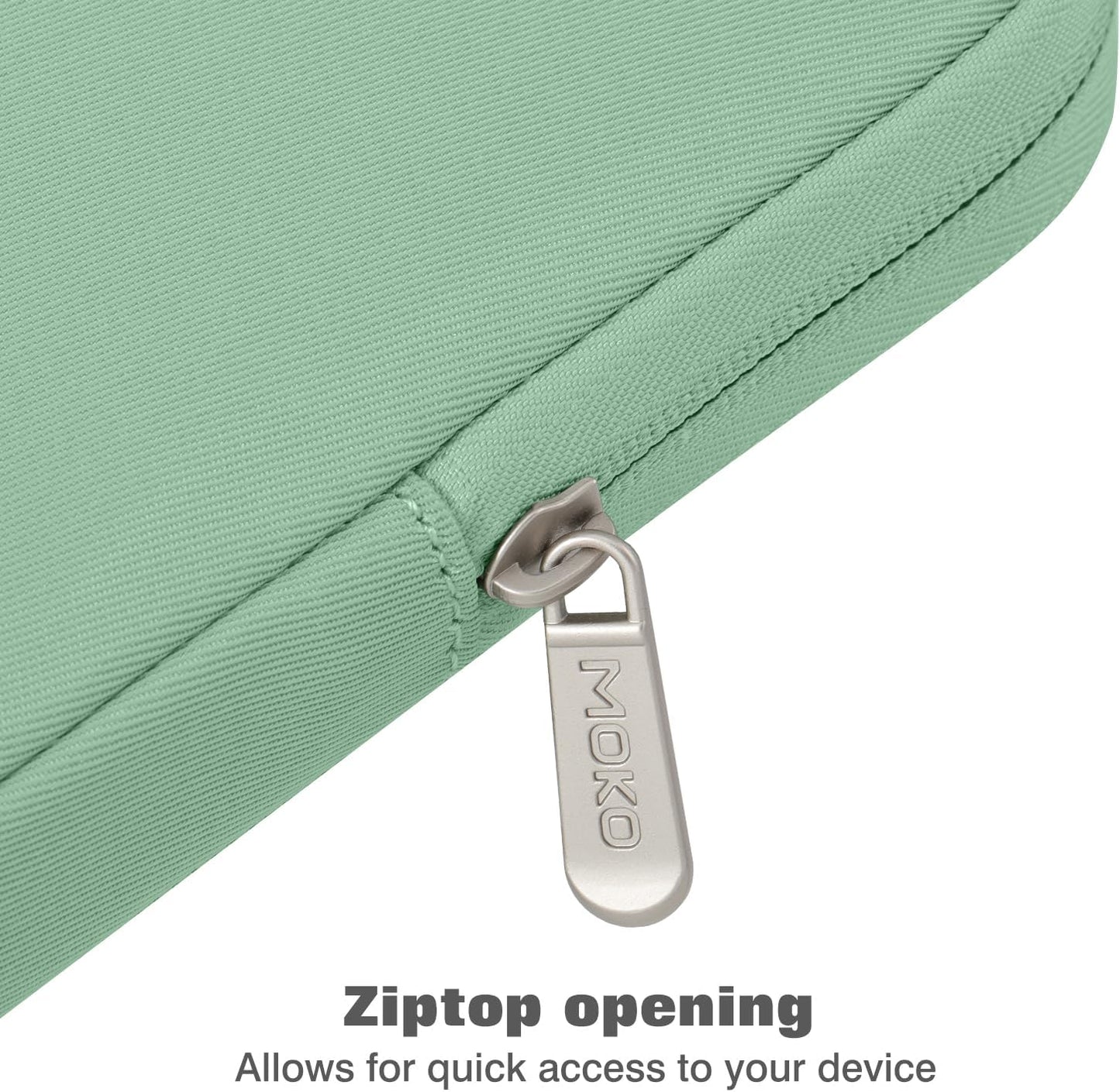 MoKo 7-8 Inch Tablet Sleeve Bag, Polyester Pouch Cover Case Fits iPad mini (A17 Pro) 8.3" 2024, iPad mini 6/5/4/3/2/1, Samsung Galaxy Tab S2 8.0, Tab A 8.0, ZenPad Z8s 7.9,Black